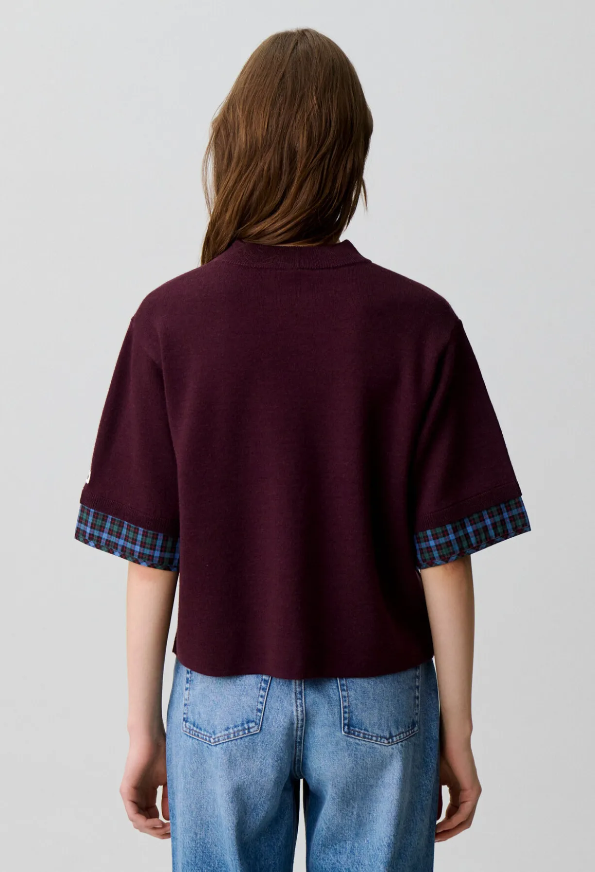 Pull maille col cheminé