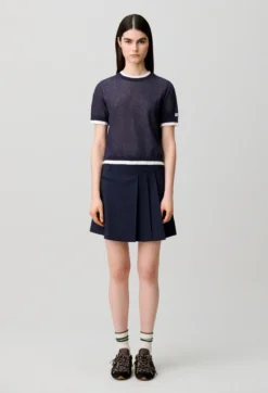 Pull maille contrastante