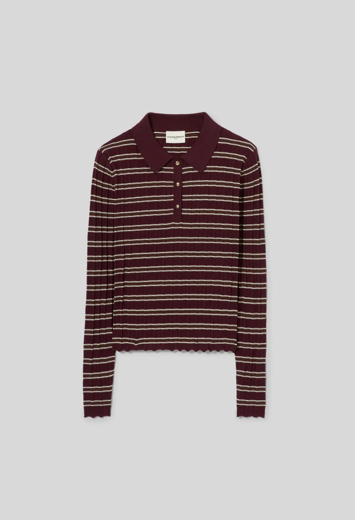 Pull maille rayé multicolore