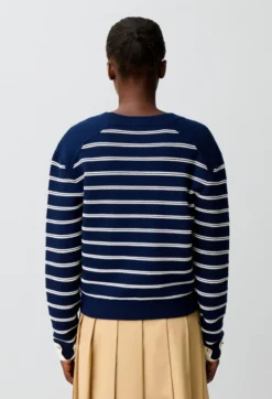 Pull marinière laine