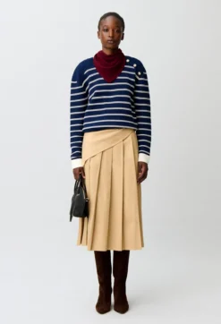 Pull marinière laine