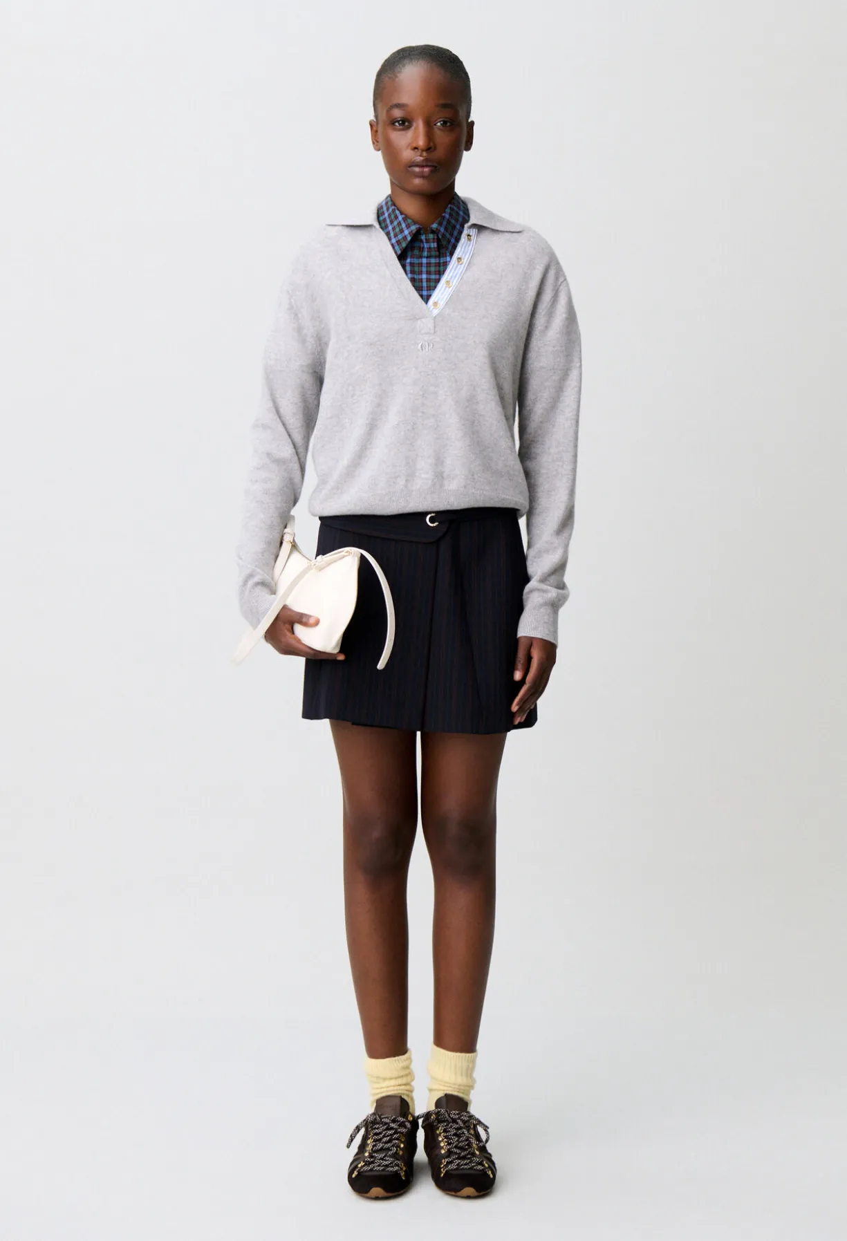 Pull polo laine