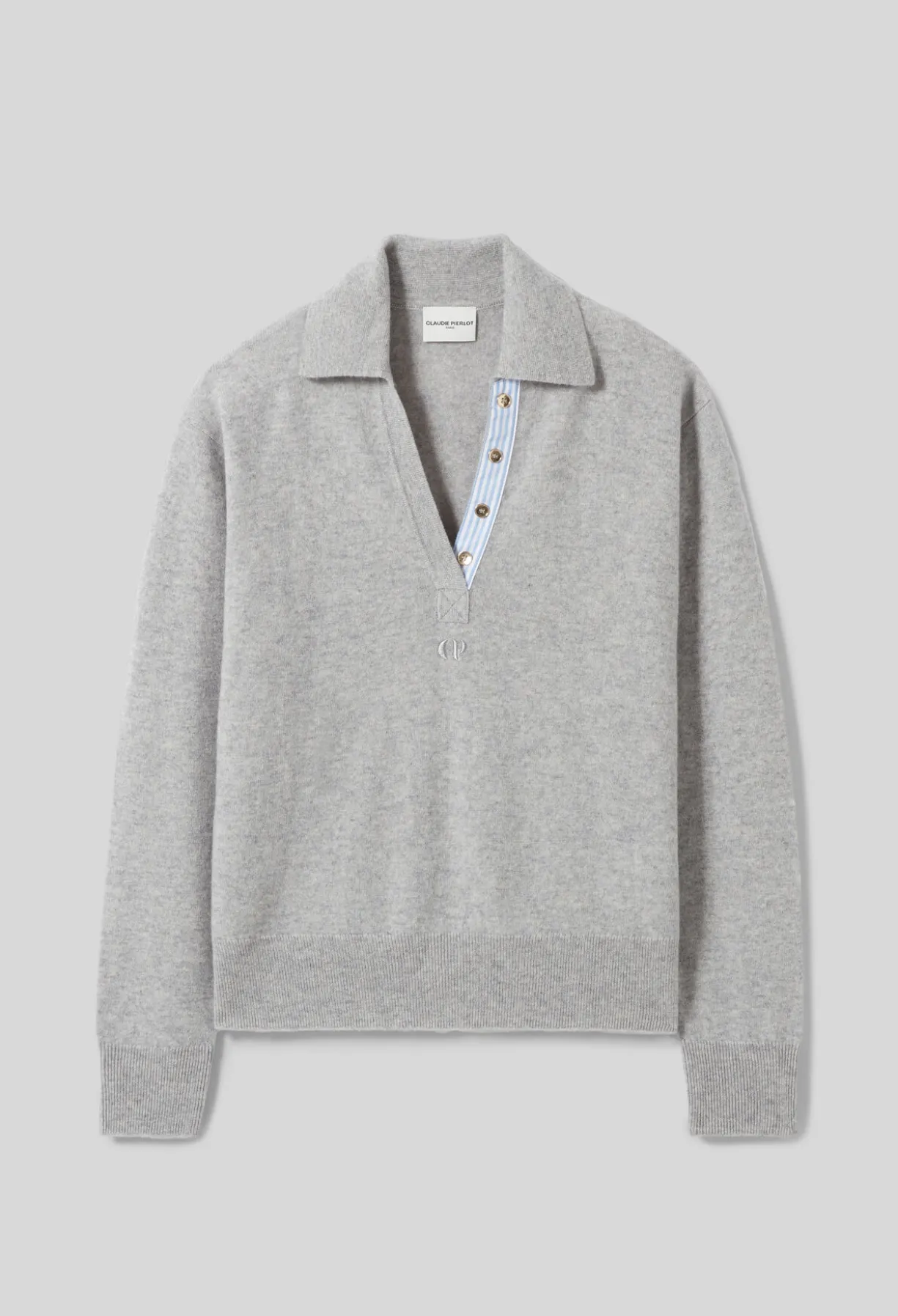Pull polo laine
