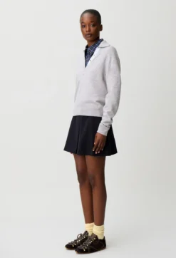 Pull polo laine