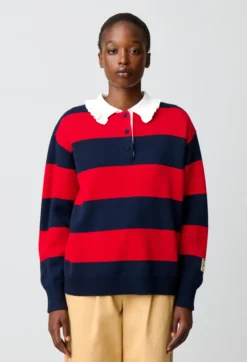 Pull polo rugby maille