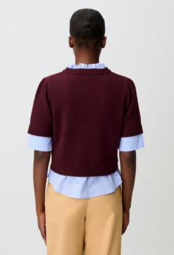 Pull rayé laine