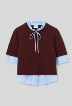 Pull rayé laine