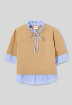 Pull rayé laine