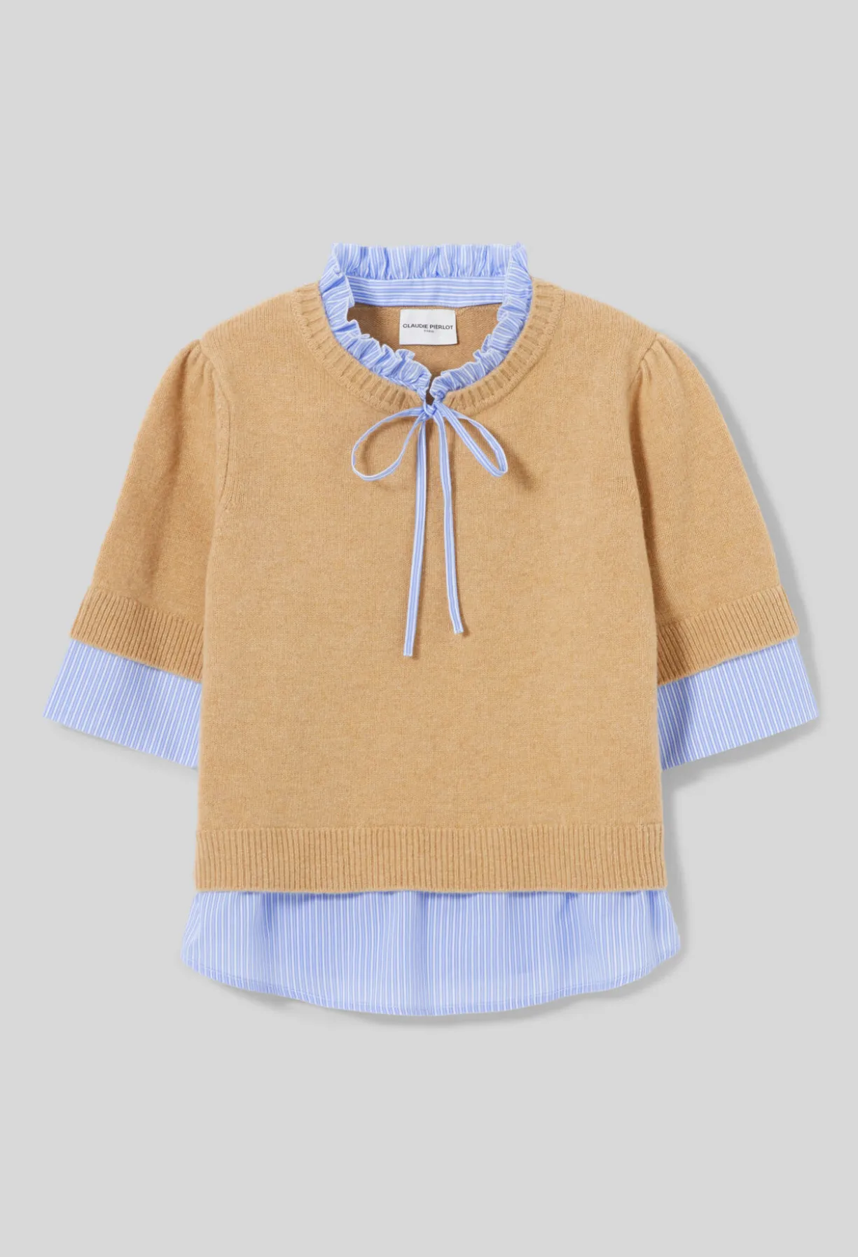 Pull rayé laine