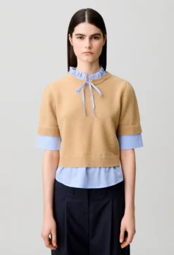 Pull rayé laine