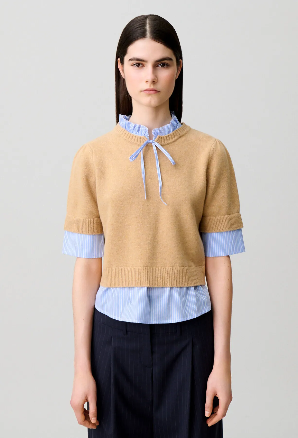 Pull rayé laine