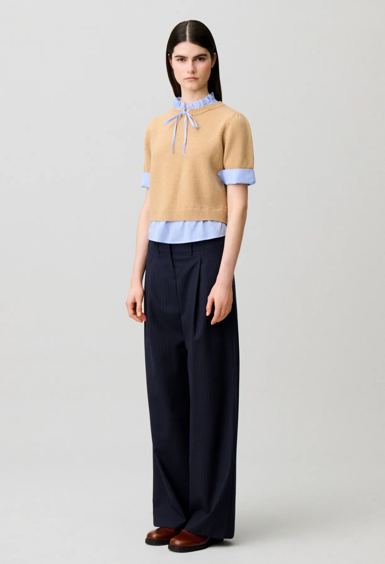 Pull rayé laine