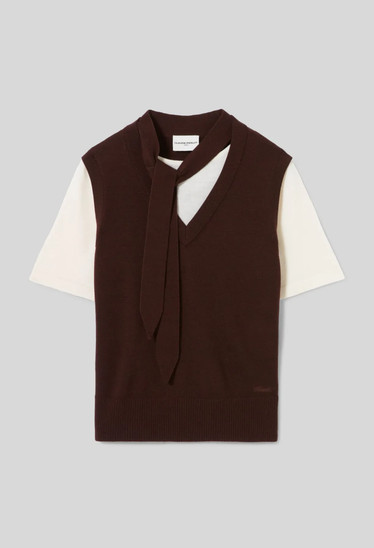 Pull superposé laine
