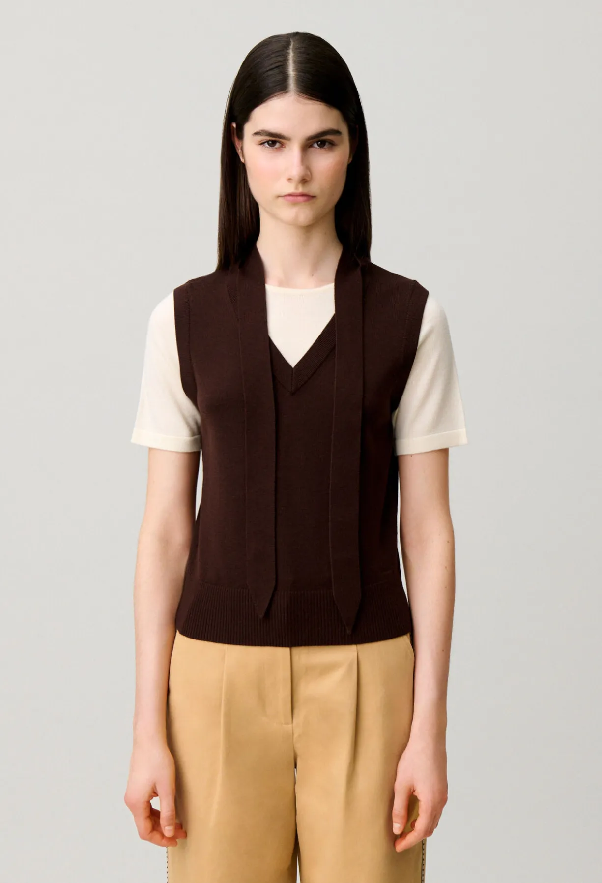 Pull superposé laine