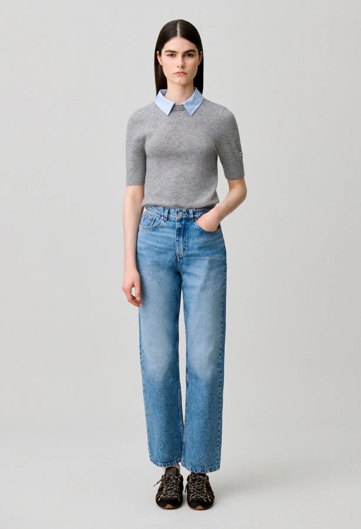 Pull superposé laine