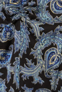 Robe courte fluide imprimée
