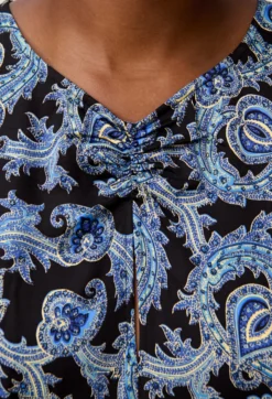 Robe courte fluide imprimée