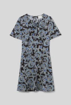Robe courte fluide imprimée