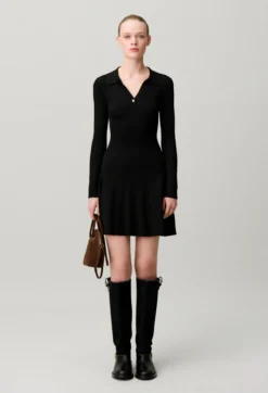 Robe courte maille fine