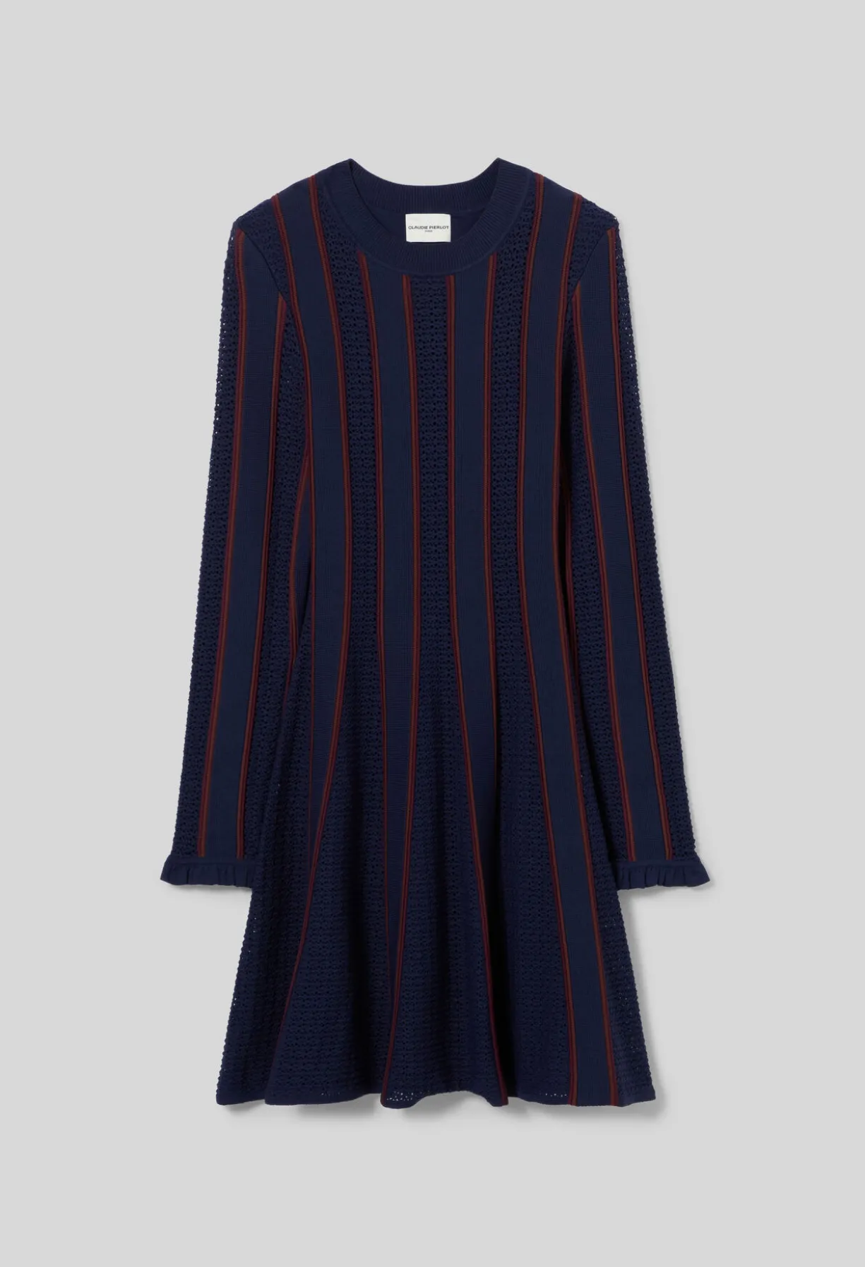 Robe courte maille patineuse