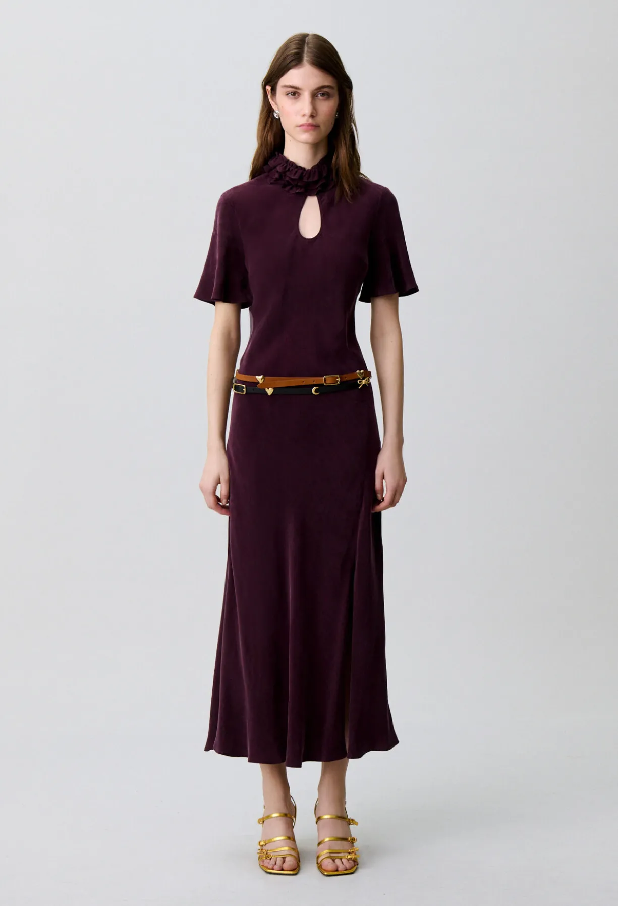 Robe fluide midi