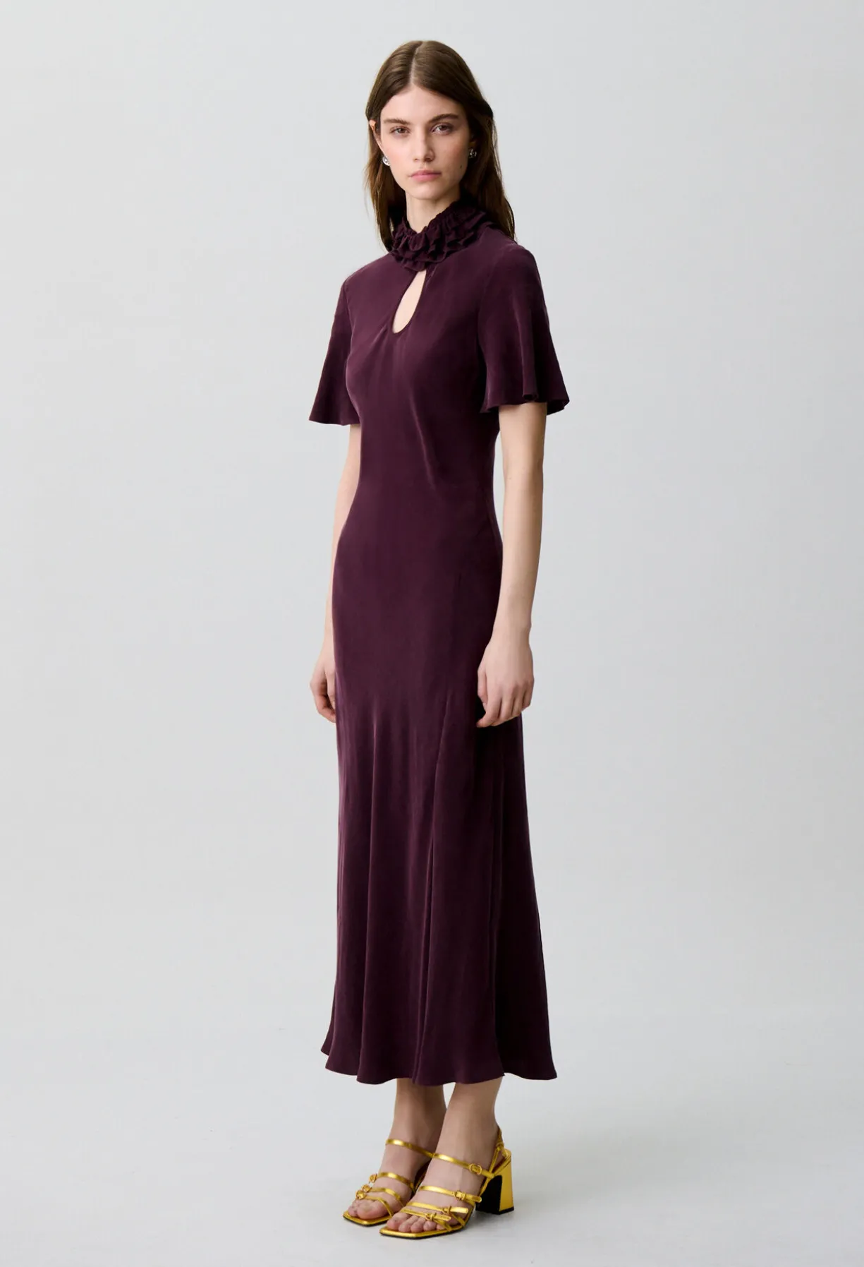 Robe fluide midi
