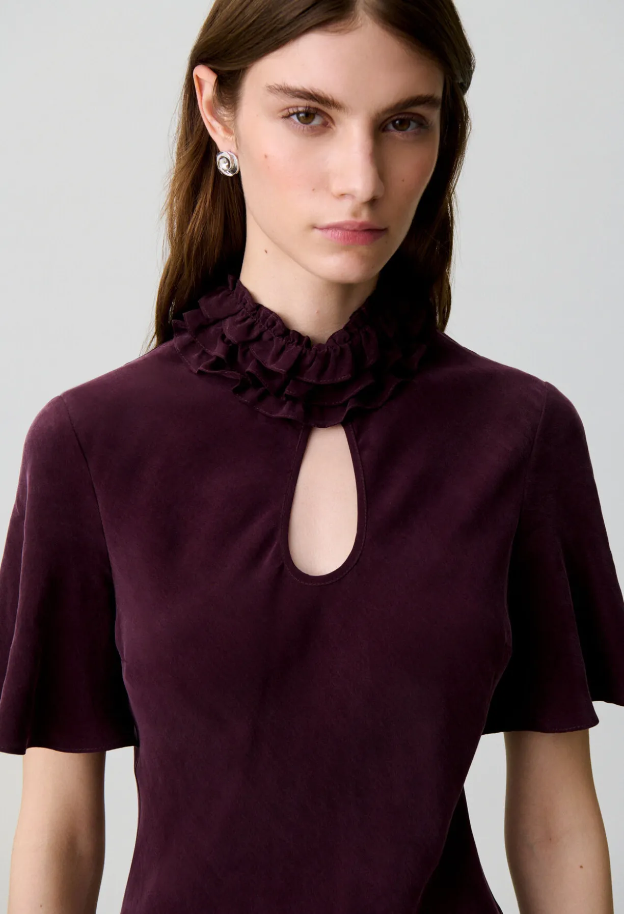 Robe fluide midi