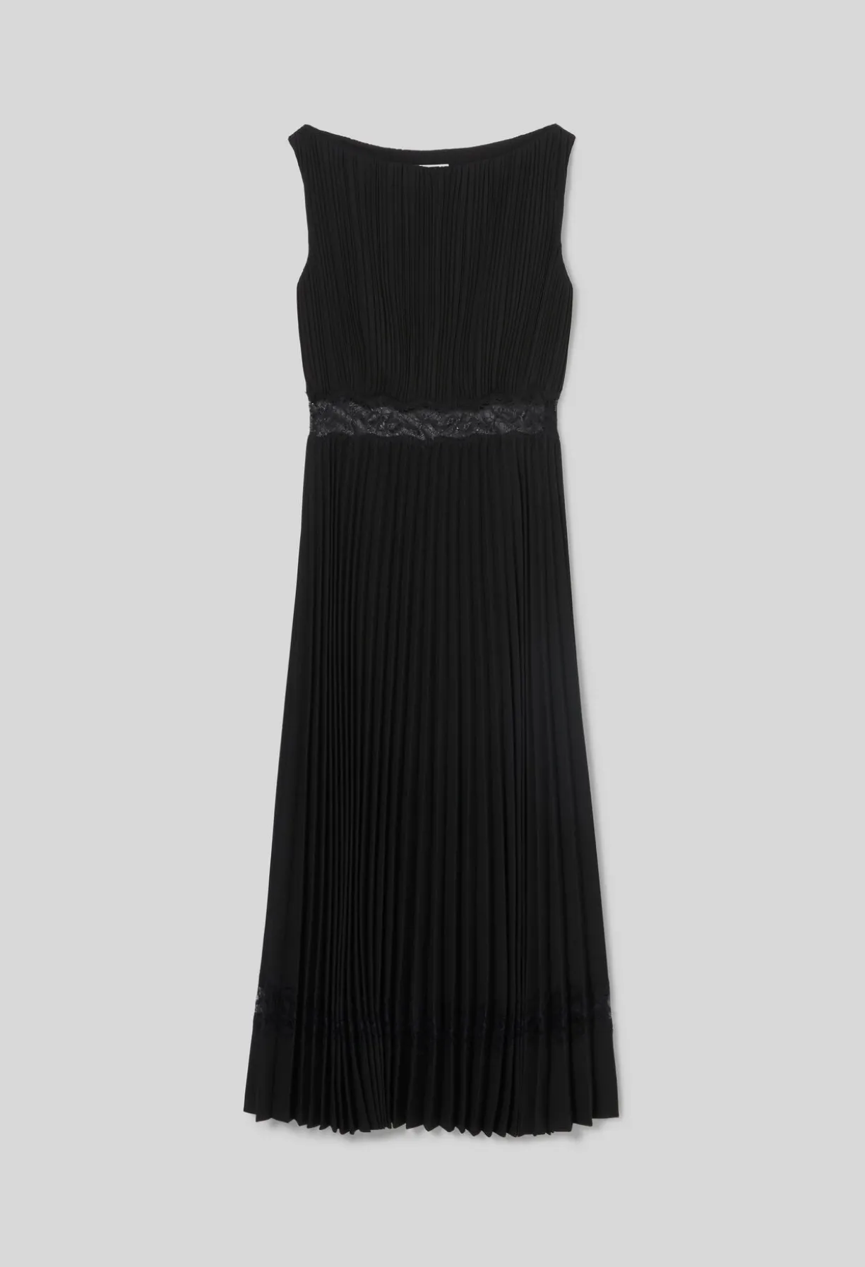 Robe fluide satinée plissée
