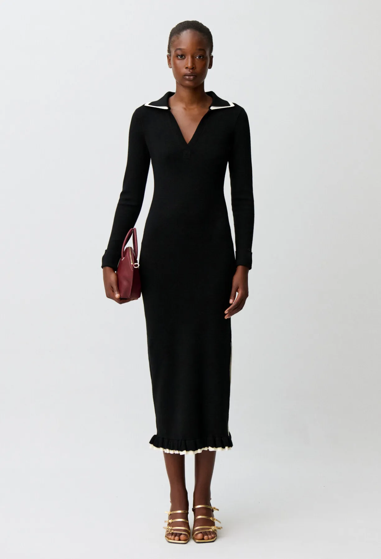Robe longue maille