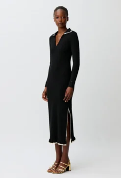 Robe longue maille