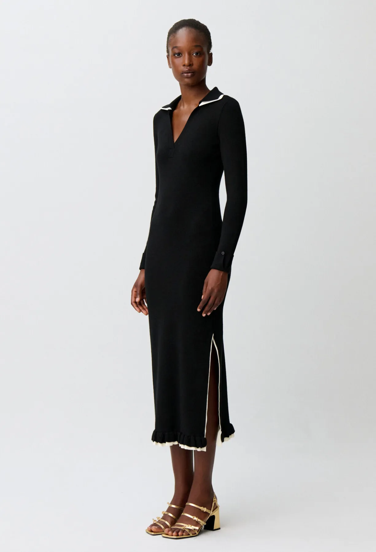 Robe longue maille