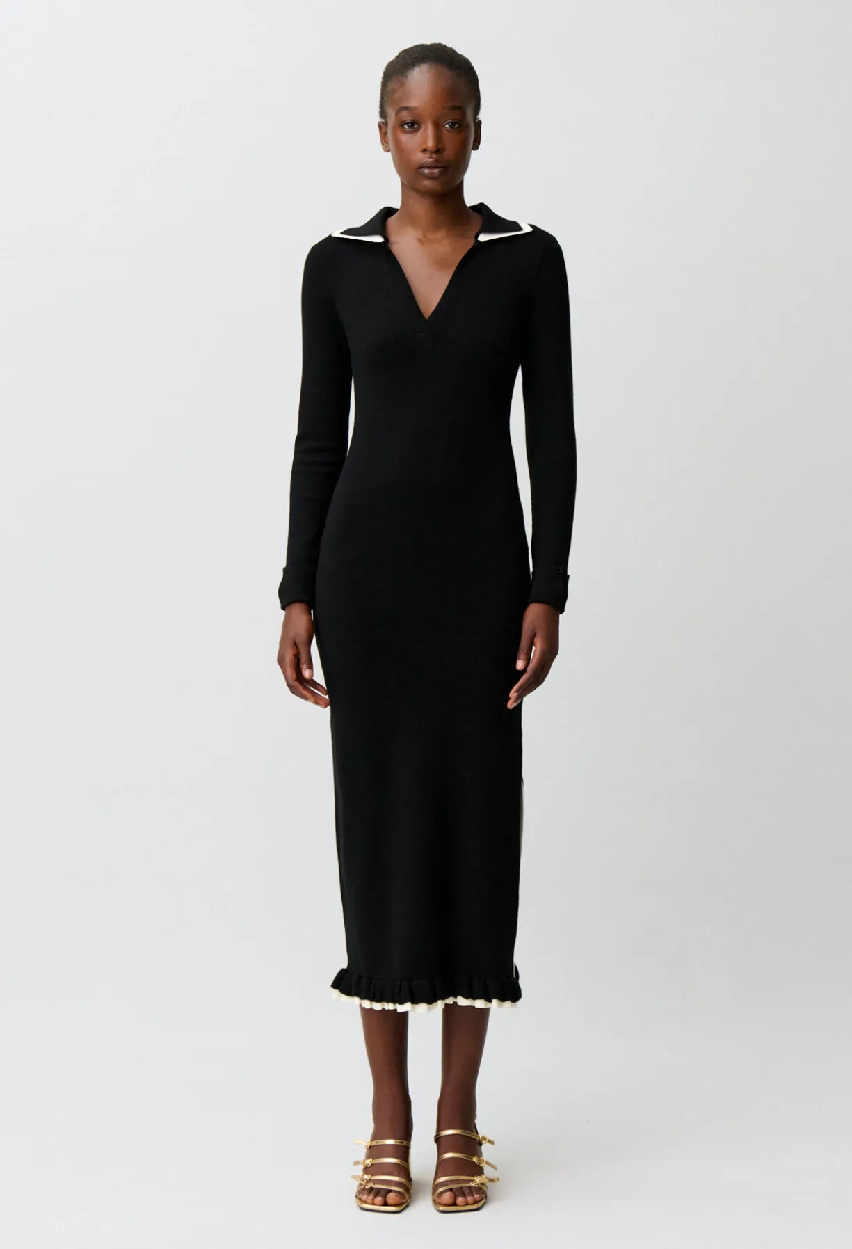 Robe longue maille