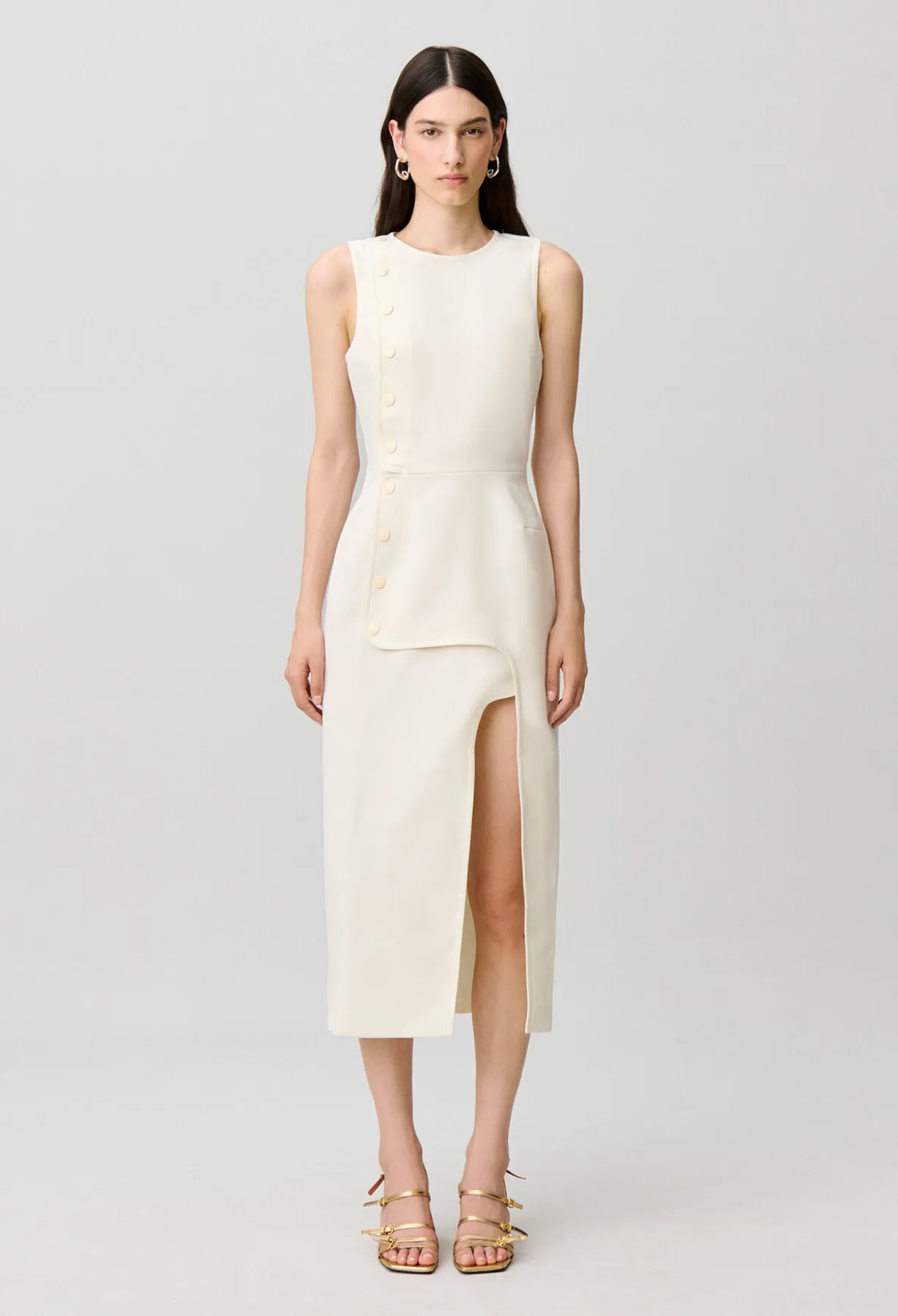 Robe longue sans manches