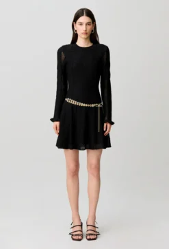 Robe patineuse maille lurex