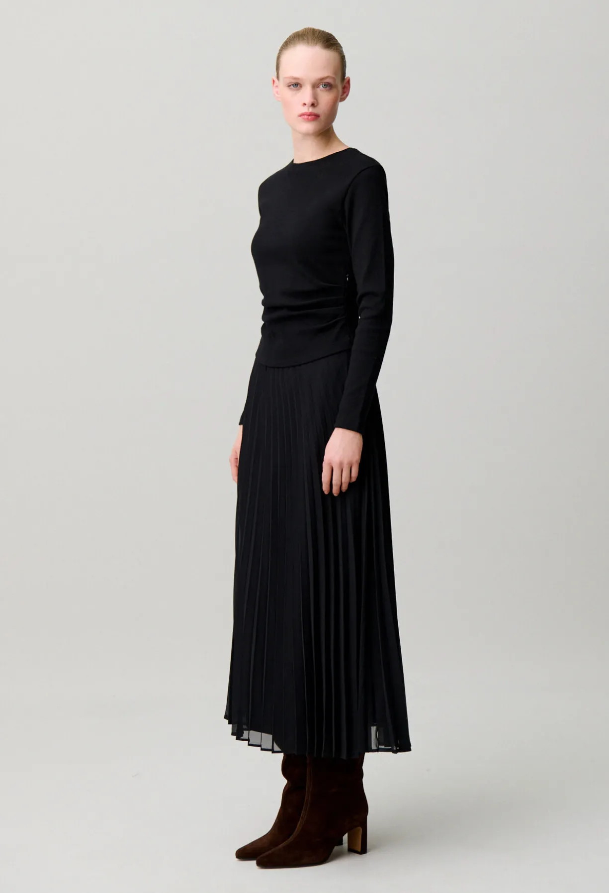 Robe t-shirt bi-matières