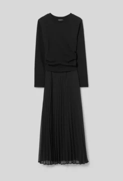 Robe t-shirt bi-matières