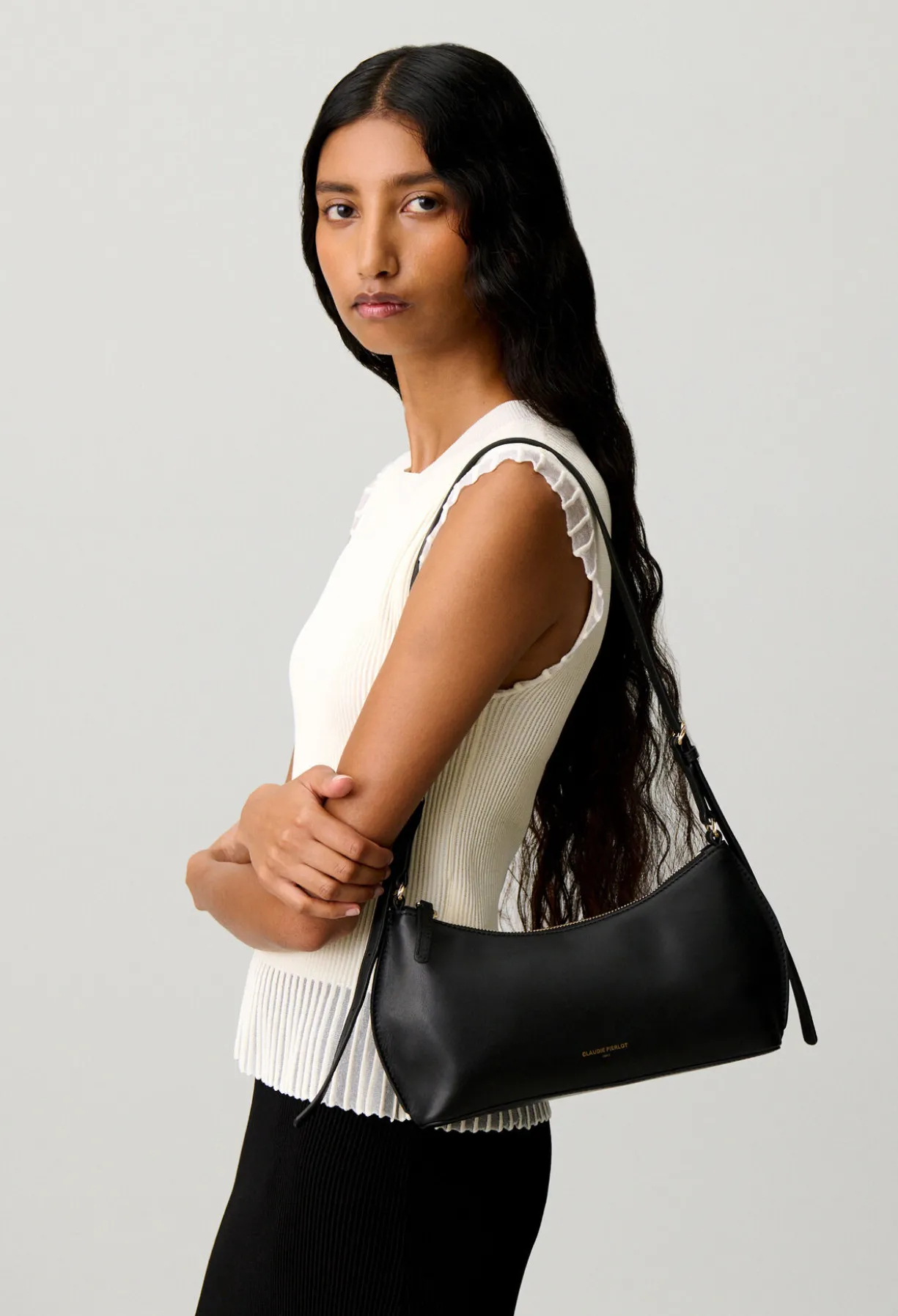 Sac Azur cuir lisse noir