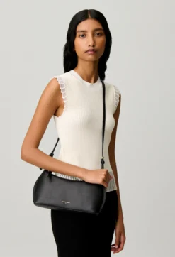 Sac Azur cuir lisse noir