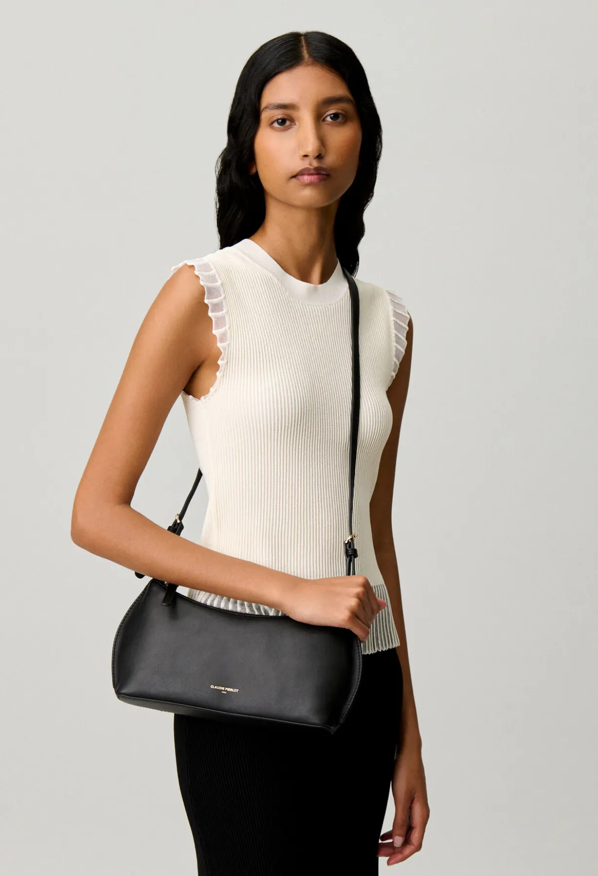 Sac Azur cuir lisse noir