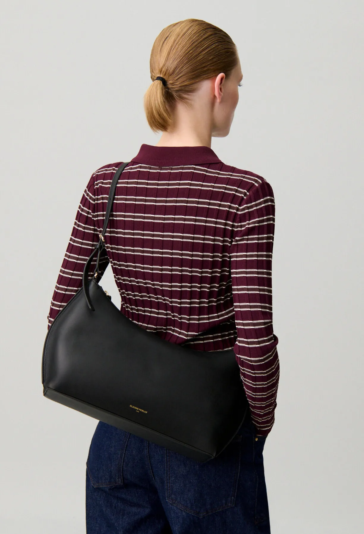 Sac Azur M cuir lisse