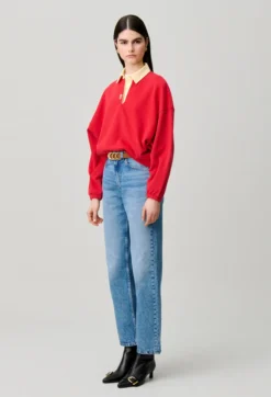 Sweatshirt oversize coton