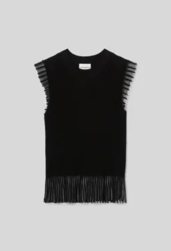 Top maille col montant