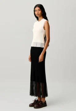 Top maille col montant
