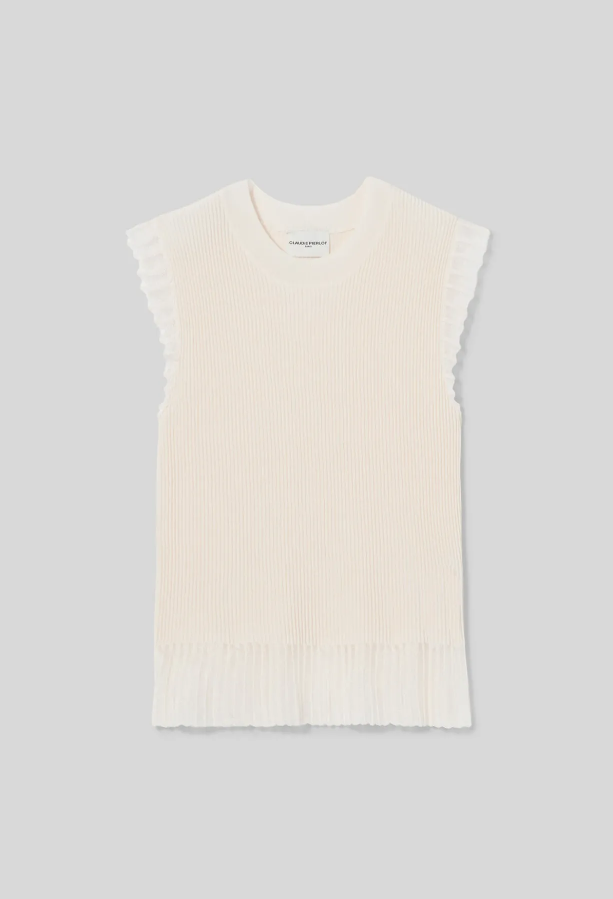 Top maille col montant