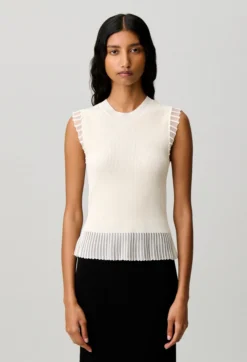 Top maille col montant