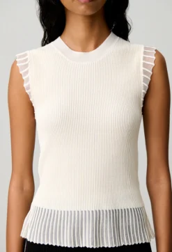 Top maille col montant