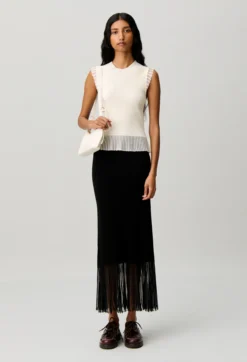 Top maille col montant