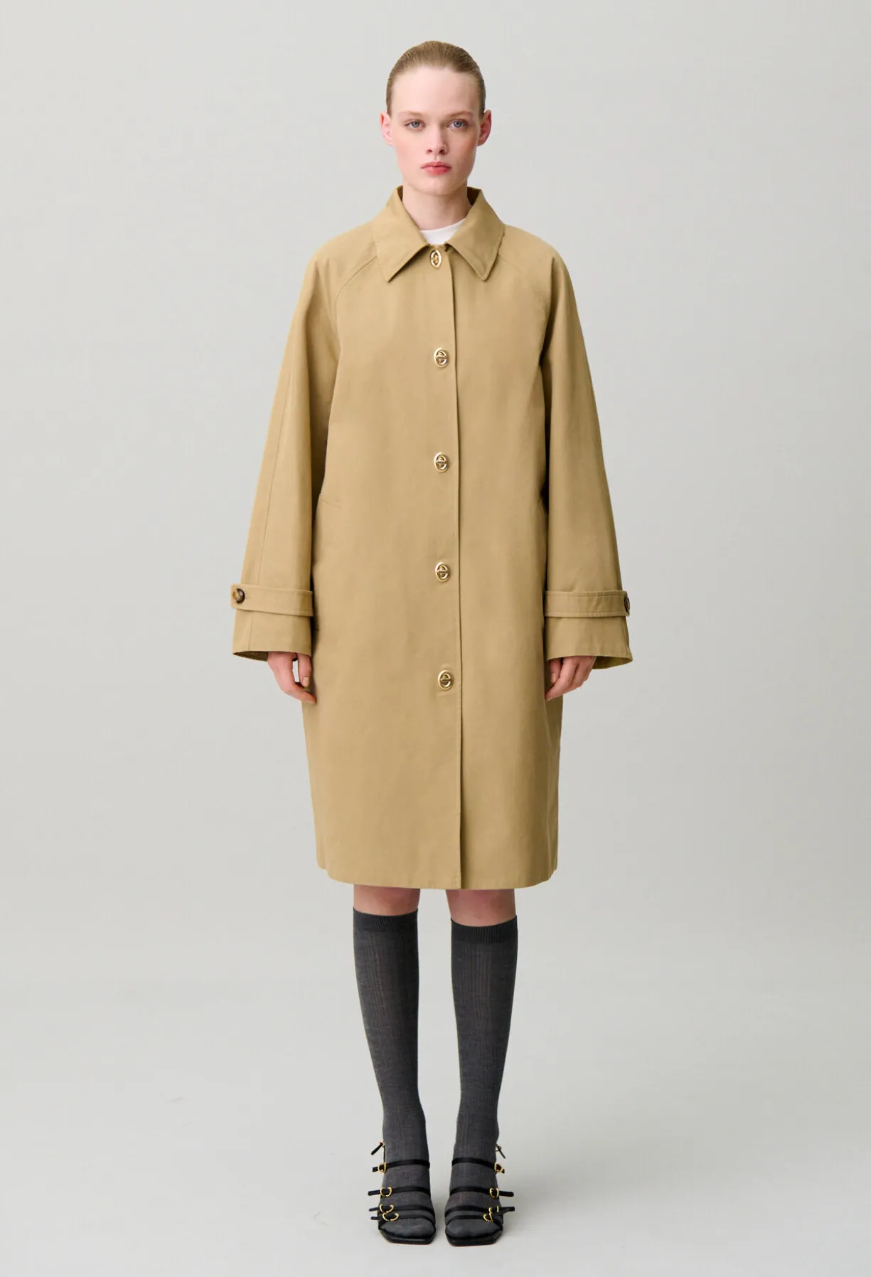 Trench col velours amovible