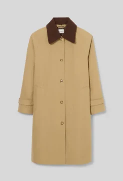 Trench col velours amovible