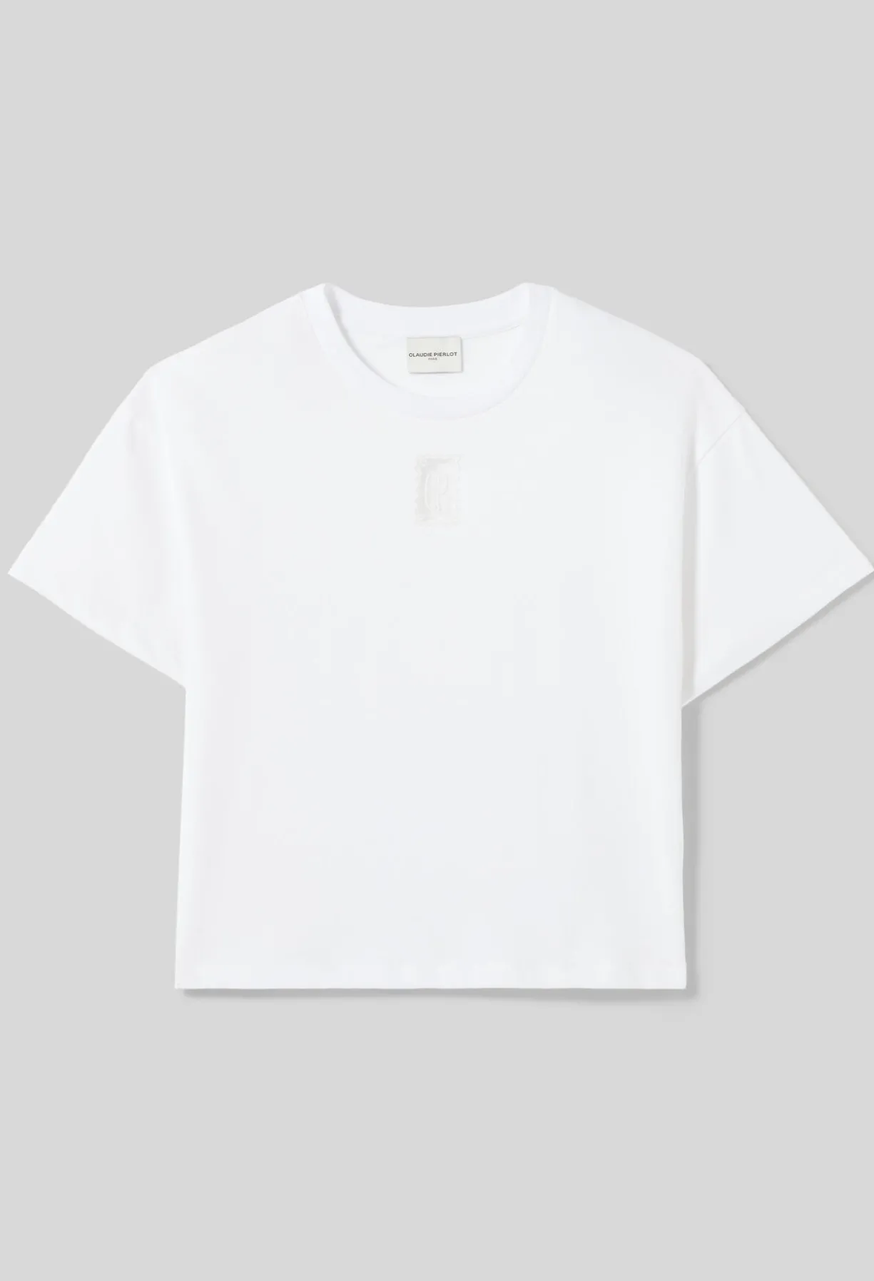 T-shirt coton large court